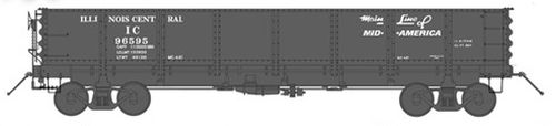 HO GS Drop Bottom Gondola, Illinois Central (IC) (IMR35210)