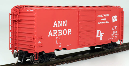 HO 40' PS-1 Boxcar (Pullman 8' Raised Panel Door), Ann Arbor Direct Route (AA) #1406 (IMR4542805)