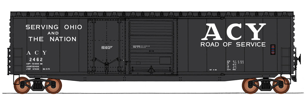 HO 50' PS-1 Double Door Box Car, Akron, Canton & Youngstown (ACY) #2310 (IMR4563203)