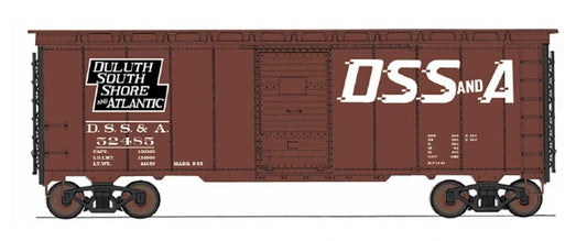 HO 10'6" Modified 1937 AAR Boxcar, Duluth, South Shore & Atlantic (DSS&A) (IMR45841)