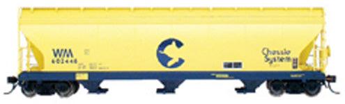HO ACF 4650 3-Bay Hopper, Chessie/WM (IMR47006)