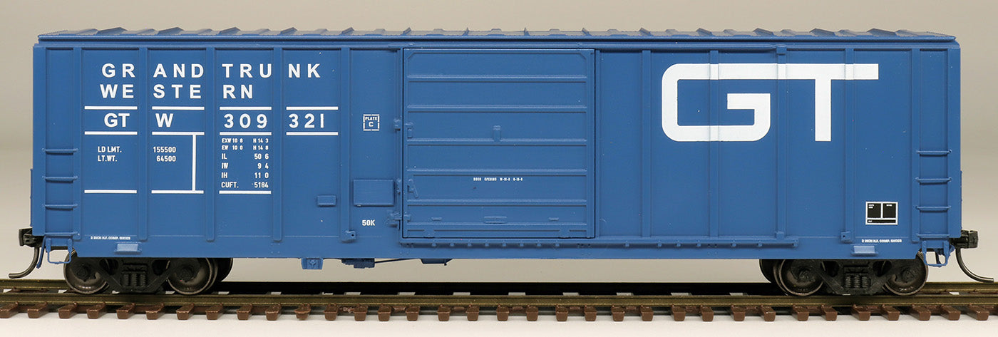 HO 50' Pullman-Standard 5277 Cubic-Foot Exterior Post Boxcar, Grand Trunk Western (GTW) #309393 (IMR4752306)