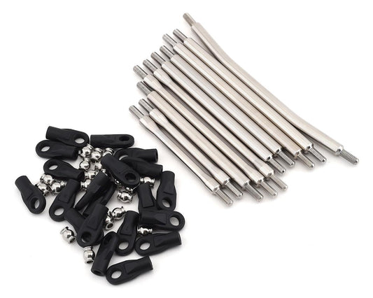 1/4" Stainless Steel Link Kit (10): Wraith 1.9, SCX10II 12" Wheelbase  (IRC00071)