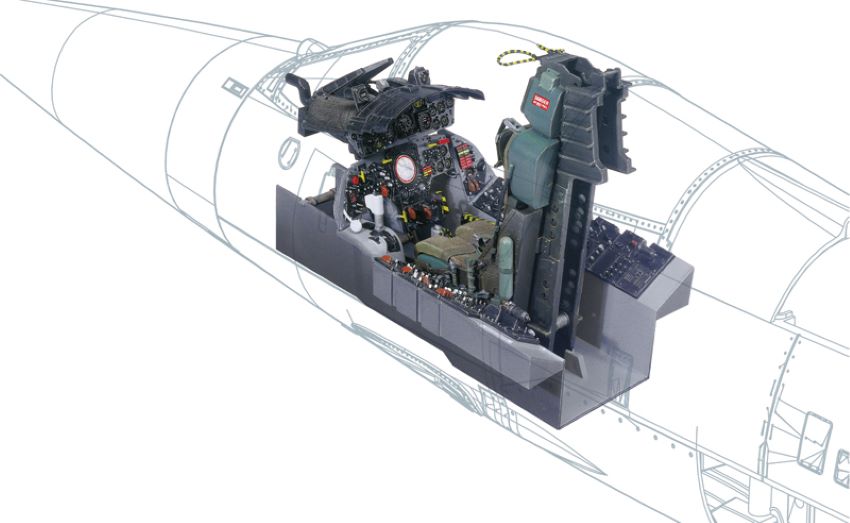 1/12 F104G Starfighter Cockpit Plastic Model Kit (ITA2991)