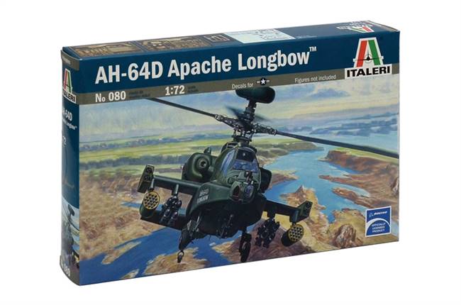 1/72 AH-64 D Apache Longbow Plastic Model Kit (ITA0080)