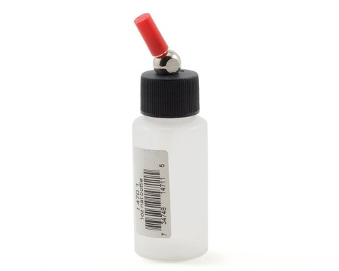 Translucent Plastic Airbrush Bottle with Adaptor Cap 1oz (IWAI4701)