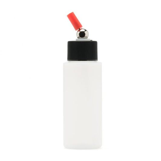 Translucent Plastic Airbrush Bottle with Adaptor Cap 2oz (IWAI4702)