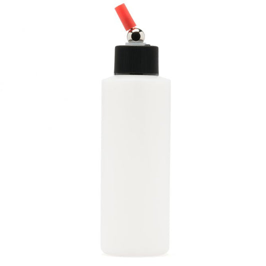 Translucent Plastic Airbrush Bottle with Adaptor Cap 3oz (IWAI4704)