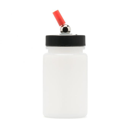 Translucent Plastic Airbrush Bottle with Adaptor Cap 4oz (IWAI4803)