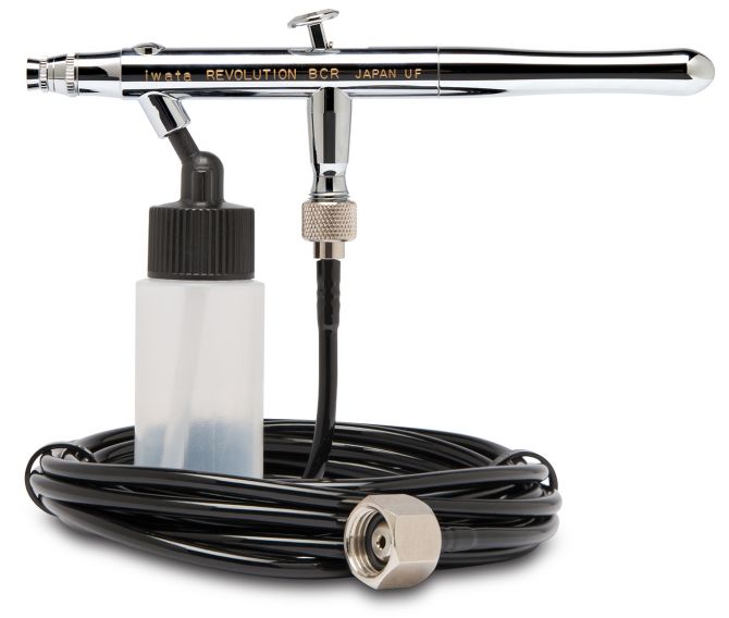 Revolution HP-BCR Siphon Feed Dual Action Airbrush with Airbrush Hose (IWAR2001)