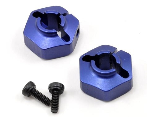 Aluminum 12mm Rear Clamping Hex Wheel Adapter Set for B4.1, Blue (2) (JCO2091)