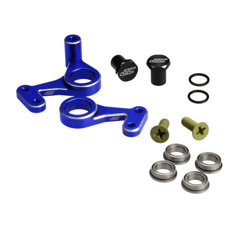 RC10 Aluminum Steering Bellcrank Set, Blue (JCO23091)