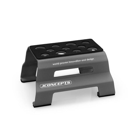 Metal Car Stand for 1/10 and 1/8 Vehicles, Gray (JCO29038)