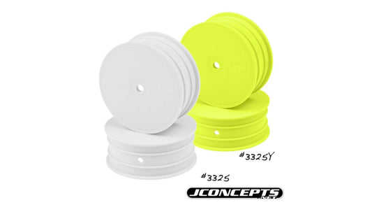 Mono White Wheels for 22 Front (2) (JCO3325)