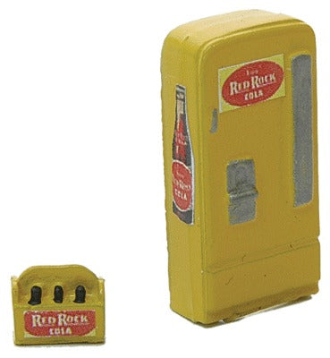 HO Upright Soda Machine with Case, Red Rock Cola (JLI746)