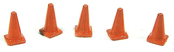 HO Custom Highway Cones, Painted (10) (JLI899)