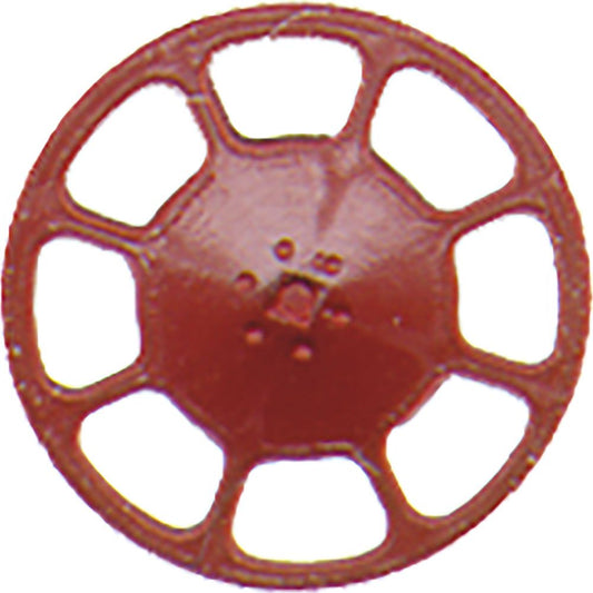 HO Freight Car Detail Parts: Modern Brake Wheels, Red Oxide (8) (KAD2035)