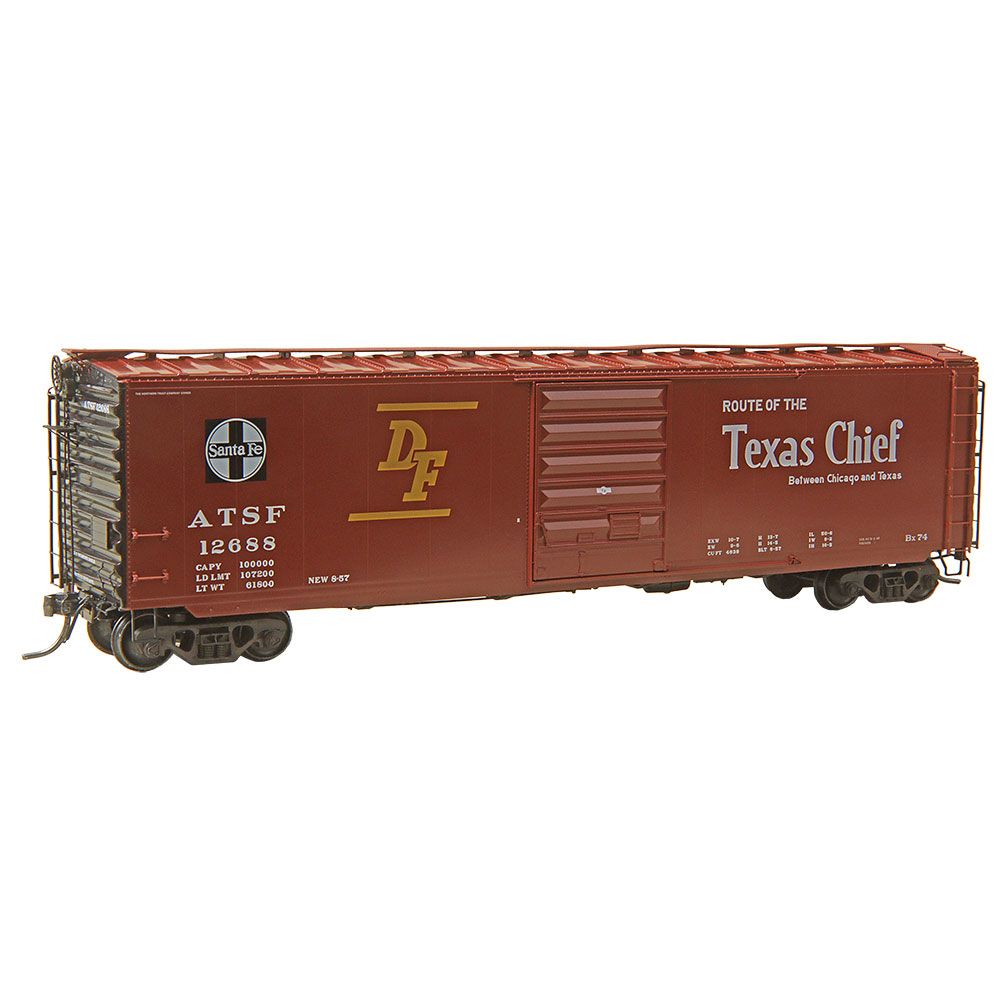 HO RTR 50' PS-1 Boxcar, Atchison Topeka & Santa Fe (ATSF) #12688 (KAD6377)