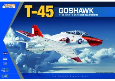 1/48 T45 Goshawk USN Jet Trainer Aircraft Plastic Model Kit (KIN48038)