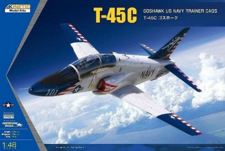 1/48 T45C Goshawk CAGS USN Jet Trainer Aircraft Plastic Model Kit (KIN48094)