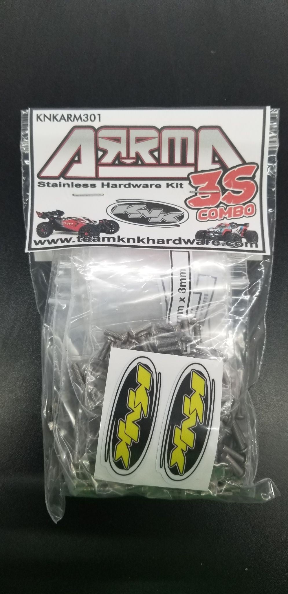 Stainless Hardware Kit: Arrma 3S Vehicles (KNKARM301)