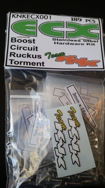 Stainless Hardware Kit: ECX Boost, Circuit, Ruckus, Torment (KNKECX001)