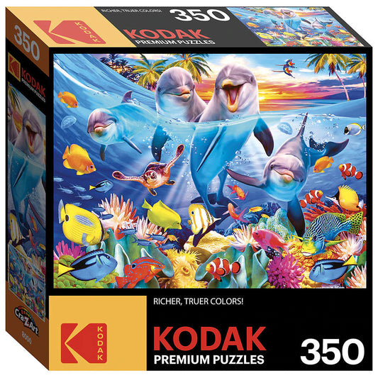 Playful Dolphins Premium Puzzle, 18"x24", 350 Pieces (KOD631869)