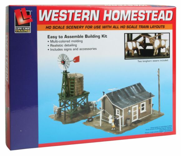 HO Western Homestead Kit, 7.75"x5.5" (LIF1338)