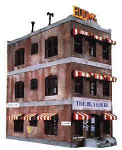 HO Belvedere Downtown Hotel Kit, 5.5"x2.5" (LIF1339)