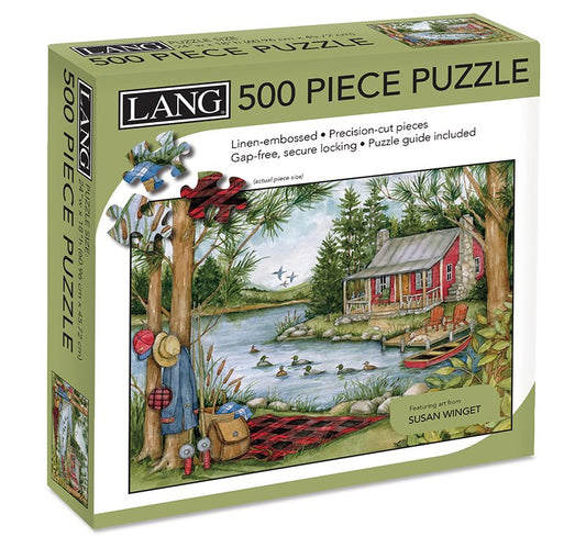 Picnic By The Lake Puzzle, 24"x18", 500 Pieces (LNG5039180)