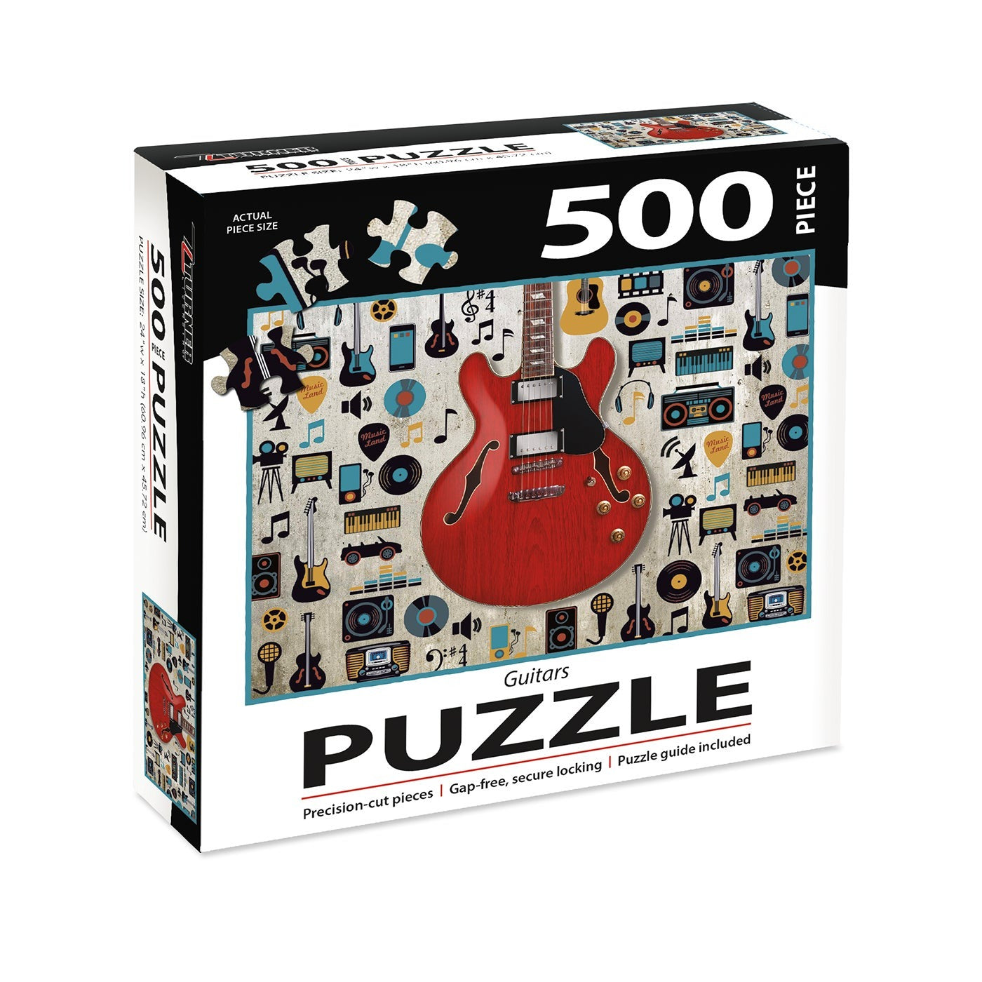 Guitars Puzzle, 24"x18", 500 Pieces (LNG8411006)