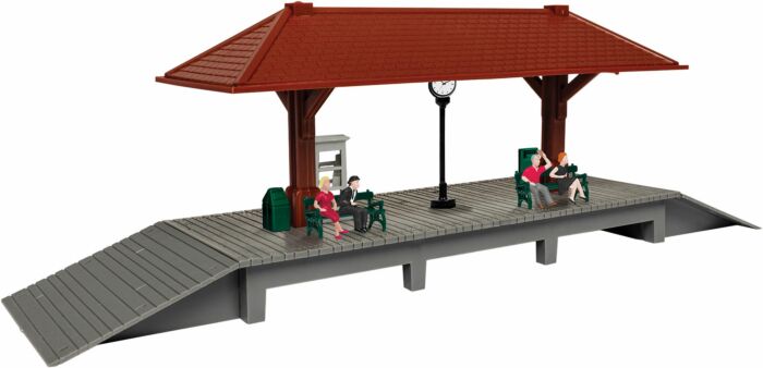 HO Lighted Station Platform Kit, Brown (LNL1956280)
