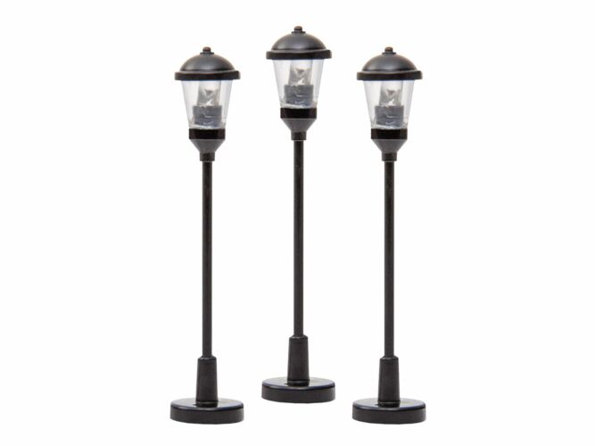 HO Lighted Boulevard Lights, Clear (3) (LNL2056210)