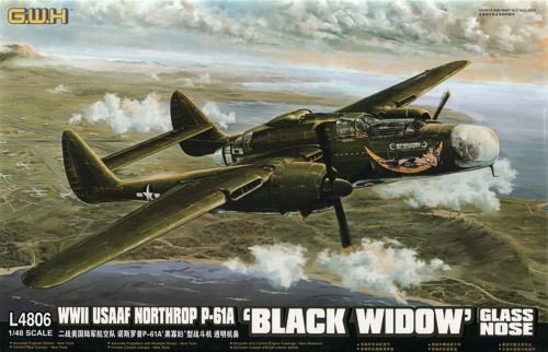 1/48 P-61A Black Widow Glass Nose Plastic Model Kit (LNRL4806)