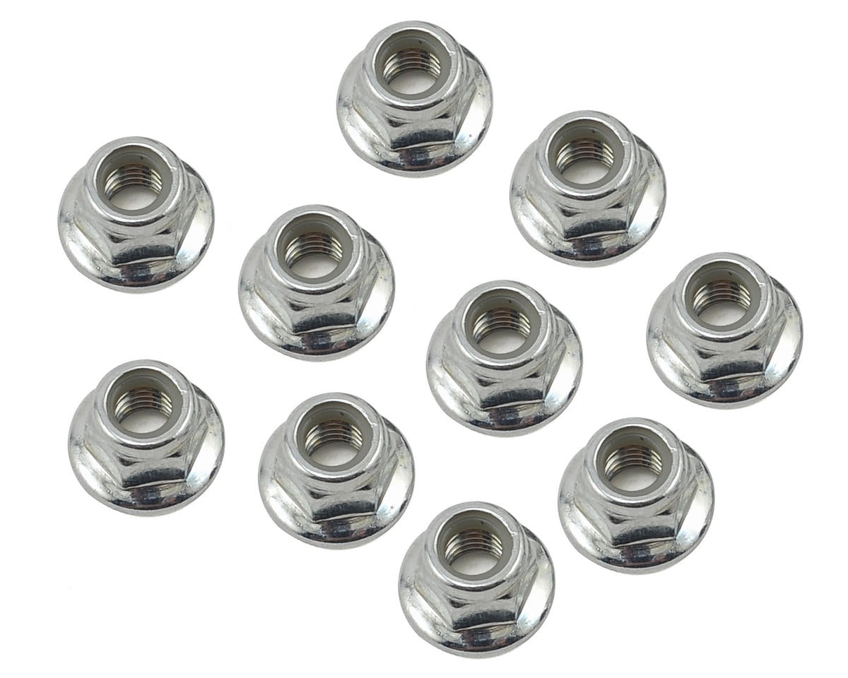 Serrated Flanged Lock Nut 5x0.8mm (10) (LOS235015)