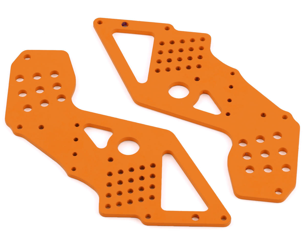 Front Chassis Plate Orange for LMT Mega Bog Hog (2) (LOS241062)