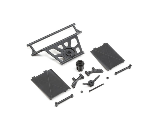 Rear Roll Cage Tower Supports and Mud Guards for Super Rock Rey (LOS251078)