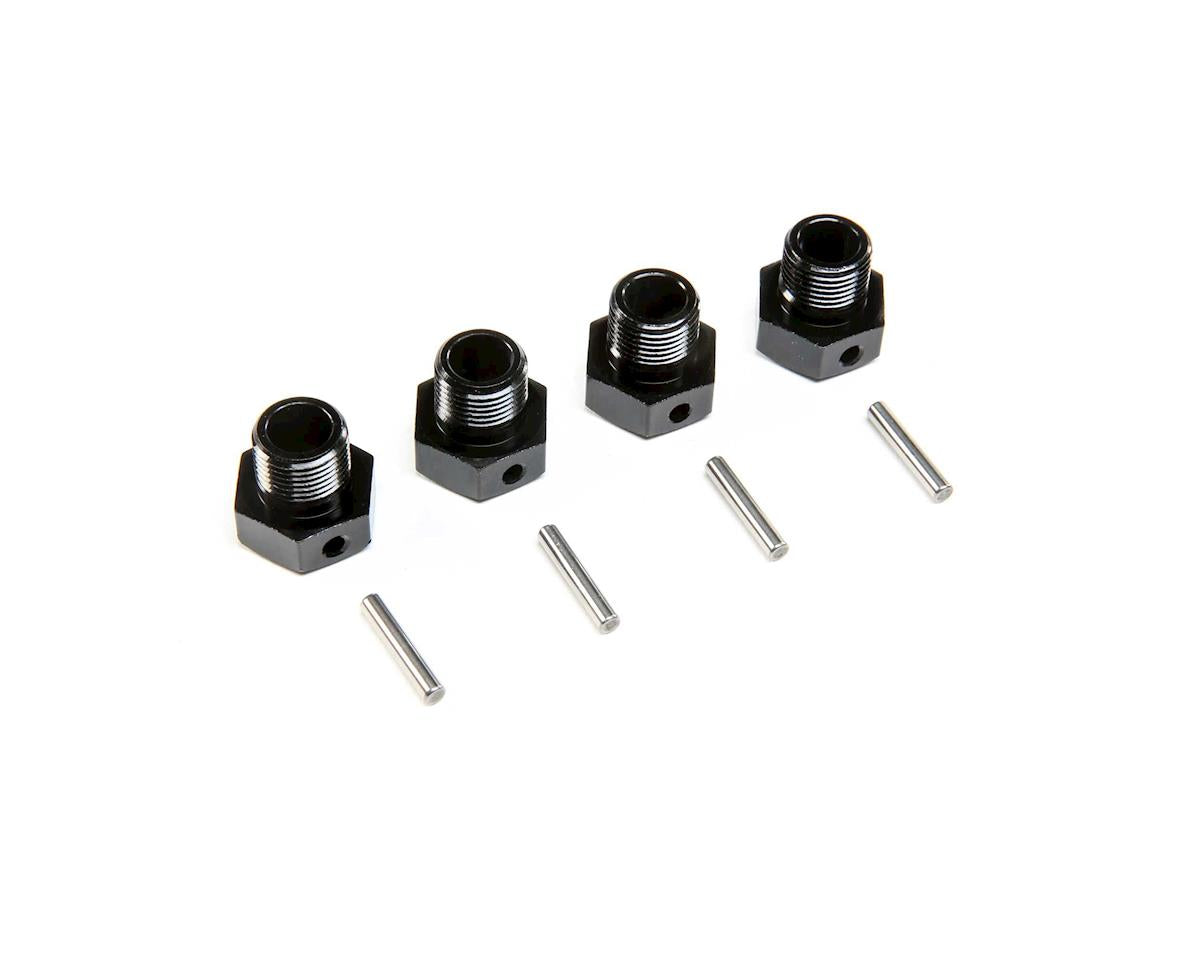 Wheel Hex 17mm Black for Super Baja Rey 2.0 (4) (LOS252129)