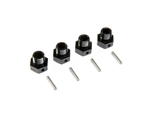 Wheel Hex 17mm Black for Super Baja Rey 2.0 (4) (LOS252129)