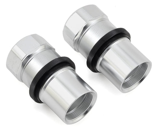 Aluminum Front or Rear Shock Body Cap Silver for MTXL (2) (LOS253019)