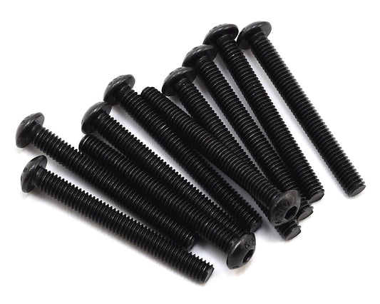 Black Oxide Steel Button Head Screw 4x35mm (10) (LOS255012)