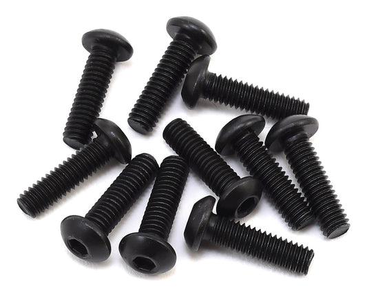 Black Oxide Steel Button Head Screw 4x14mm (10) (LOS255014)