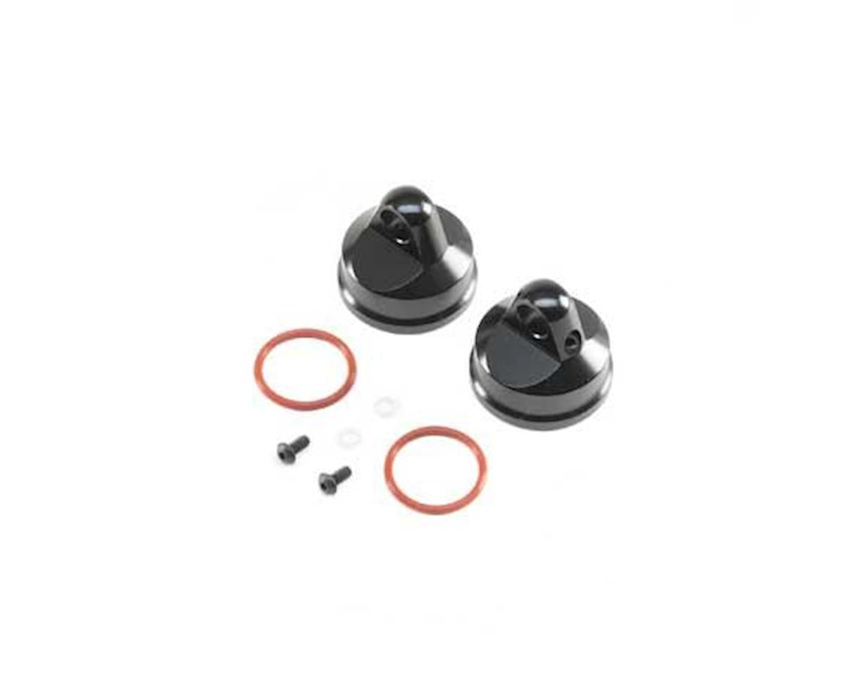 Aluminum Shock Cap Black for LST/2/3XL-E (2) (LOS343000)