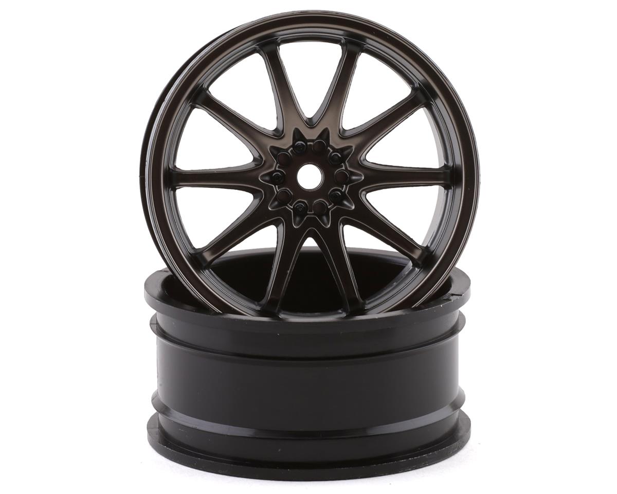 Volk Racing CE28N 54x26mm Gunmetal Front Wheels for V100 (2) (LOS43035)