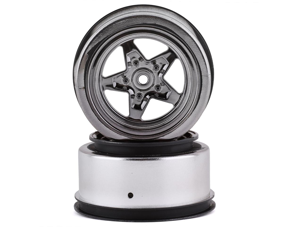 Rear Black Chrome Wheels for 22S Drag (2) (LOS43050) – Nankin Hobby