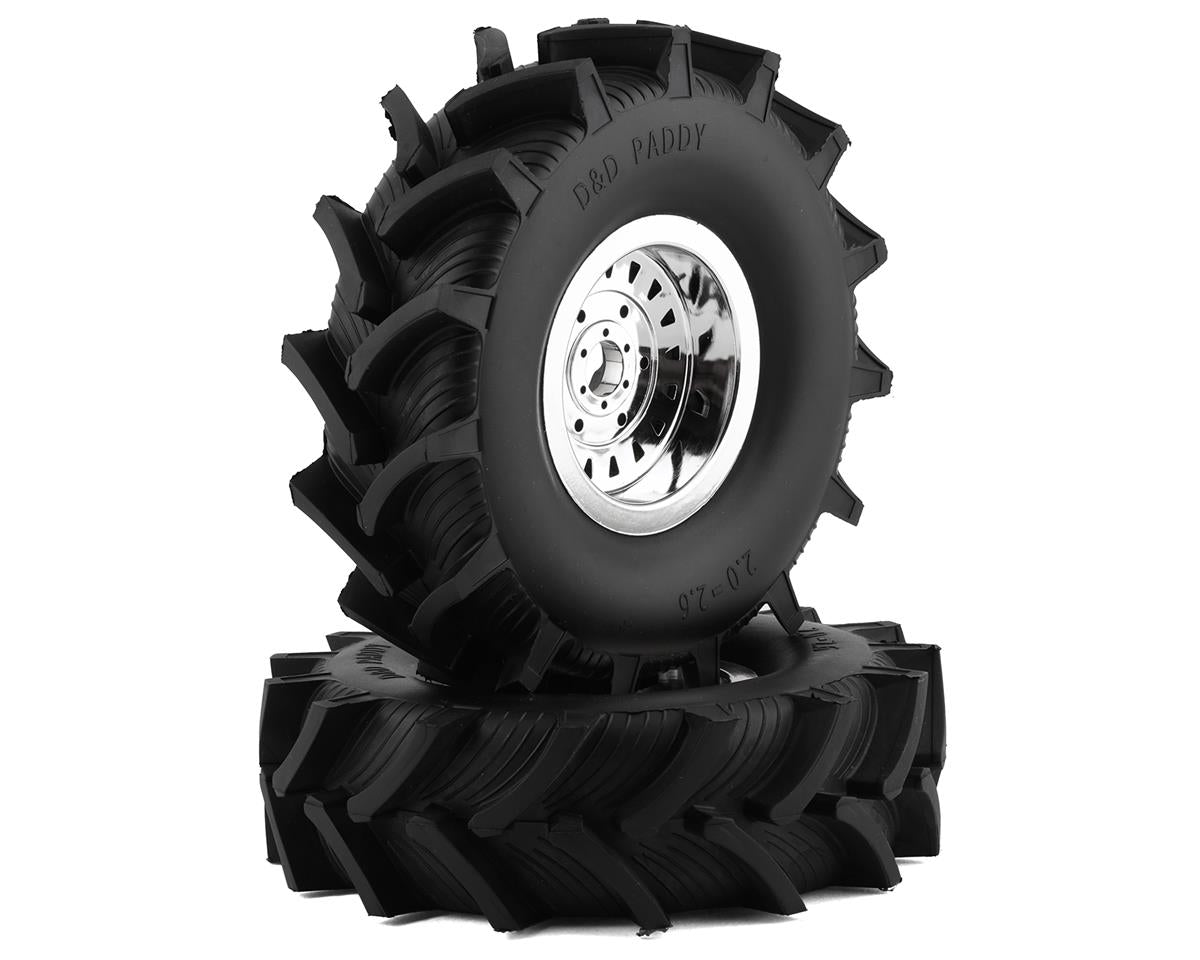 D&D Paddy Premounted Tires with Foams for LMT Mega (2) (LOS44003)