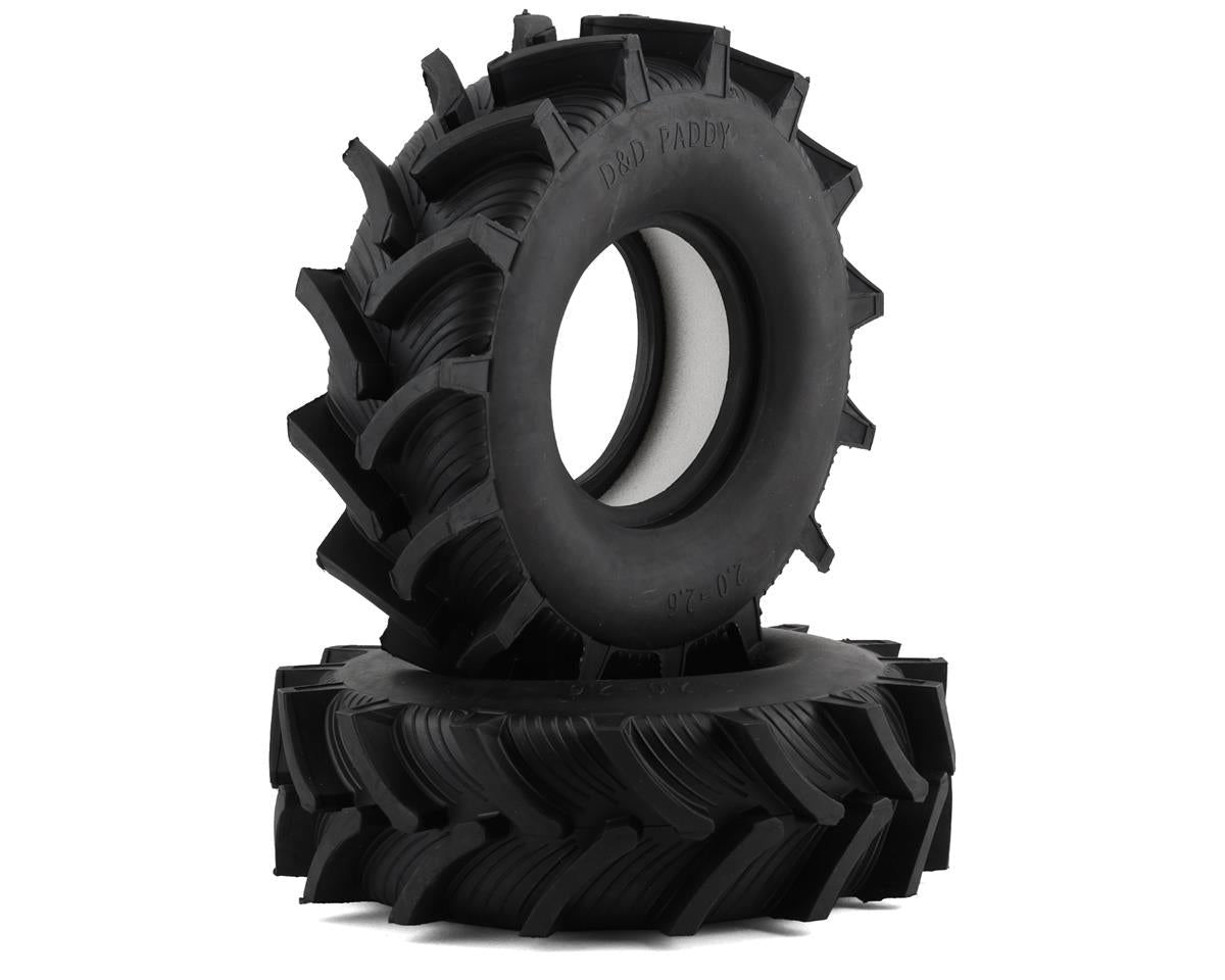 D&D Paddy Tires with Foams for LMT Mega (2) (LOS44004)