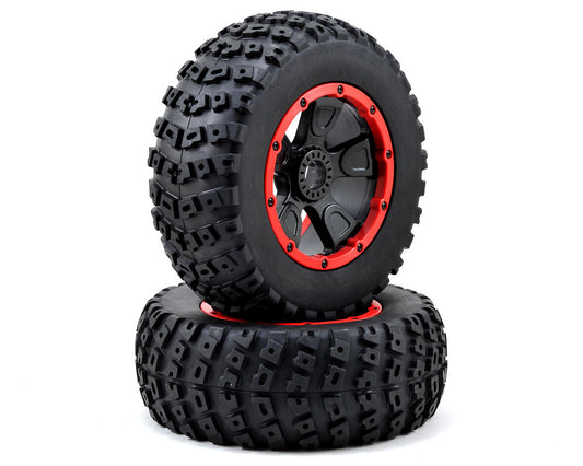 Left and Right Premounted Tires for DBXL (2) (LOS45004)