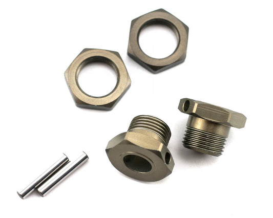 Hard Anodized Aluminum Wheel Hexes for 8IGHT/8IGHT-T (2) (LOSA3530)