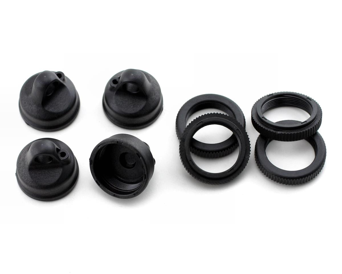 Shock Adjuster Nut and Cap for LST2 (4) (LOSB2815) Nankin Hobby